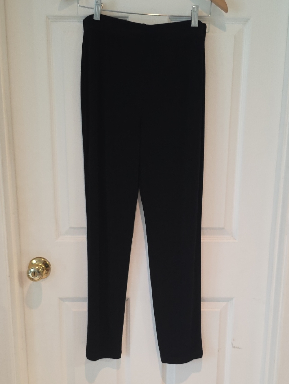 Chico's Travelers Black Straight-Leg Pull-On Pants Size 0